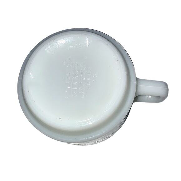 Vintage PYREX Corning Stackable Diner Coffee Mug Regency Brown White - Picture 7 of 10